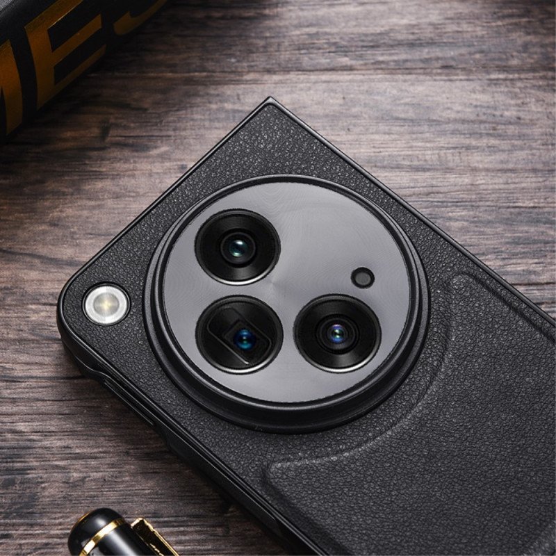 Skal Oppo Find N3 Telefonfodral Konstläder Med Stativ