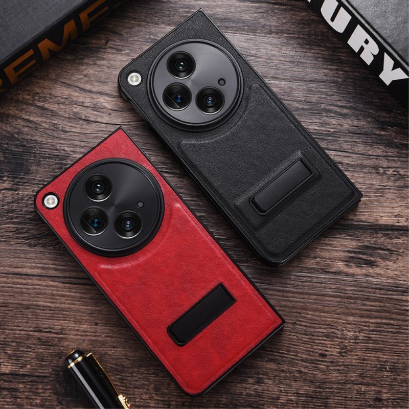 Skal Oppo Find N3 Telefonfodral Konstläder Med Stativ