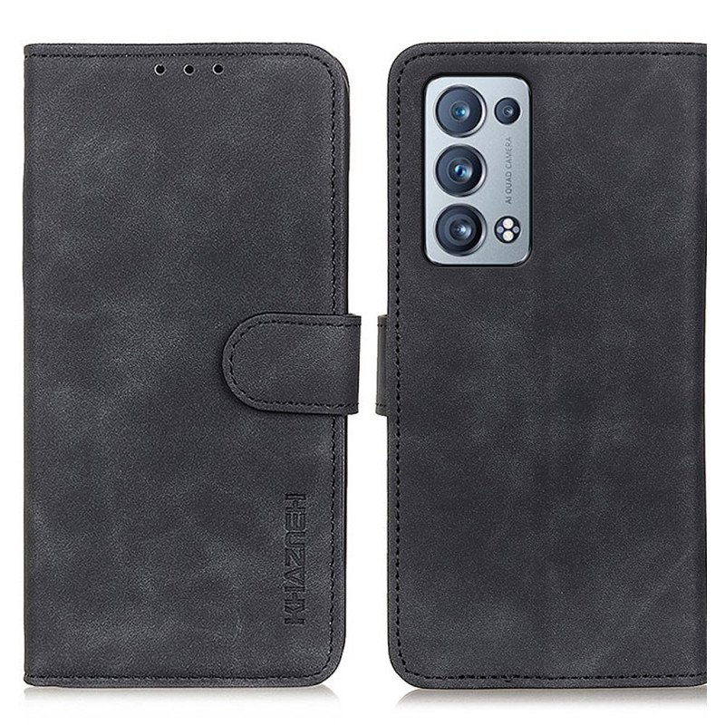 Fodral Oppo Reno 6 Pro 5G Khazneh Konstläder Vintage