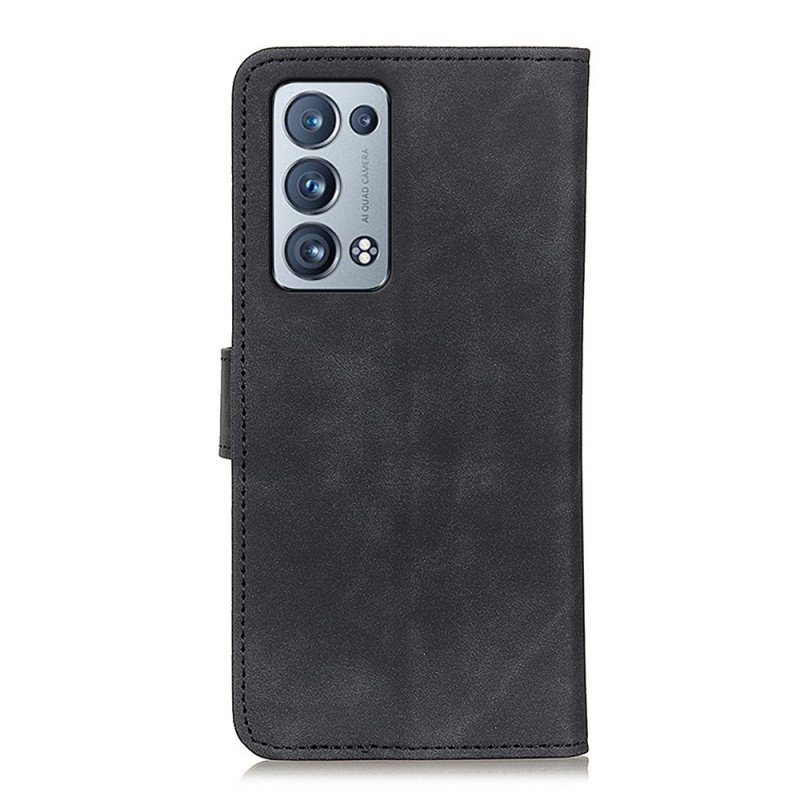 Fodral Oppo Reno 6 Pro 5G Khazneh Konstläder Vintage