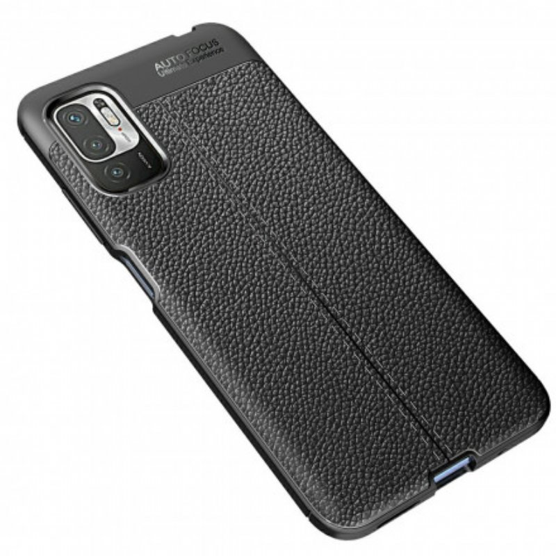 Skal Xiaomi Redmi Note 10 5G Lädereffekt Litchi Dubbel Linje