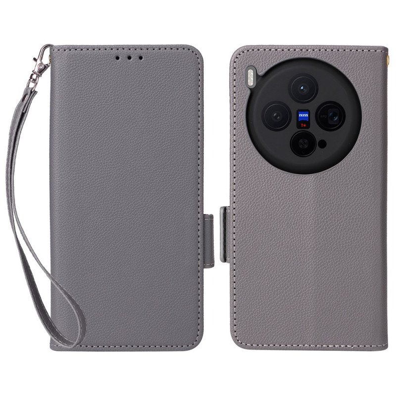 Fodral Vivo X300 Konstläder Med Strap-on