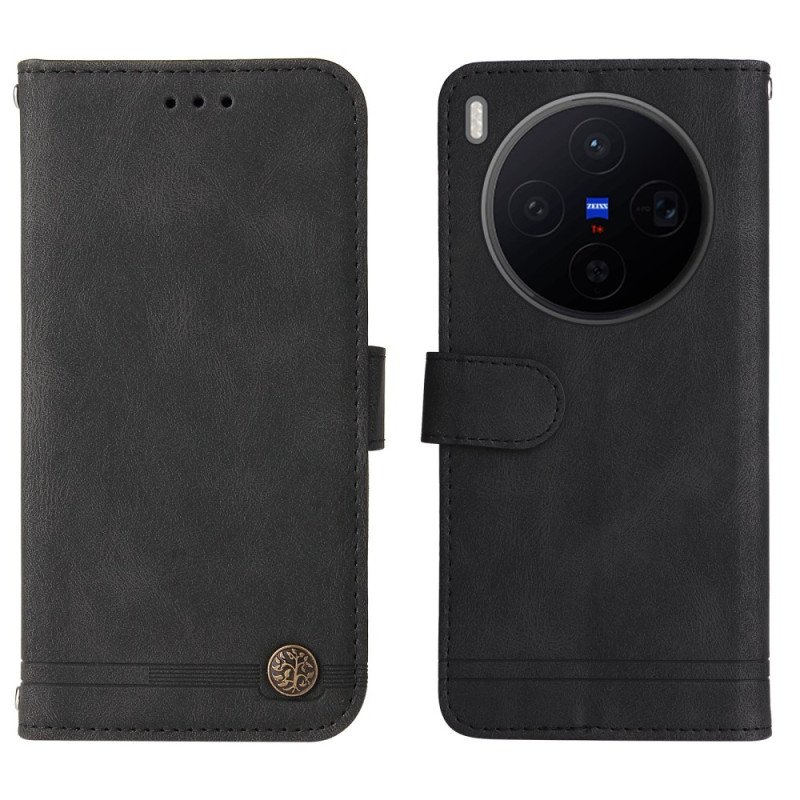 Fodral Vivo X300 Mockaeffekt Med Nit