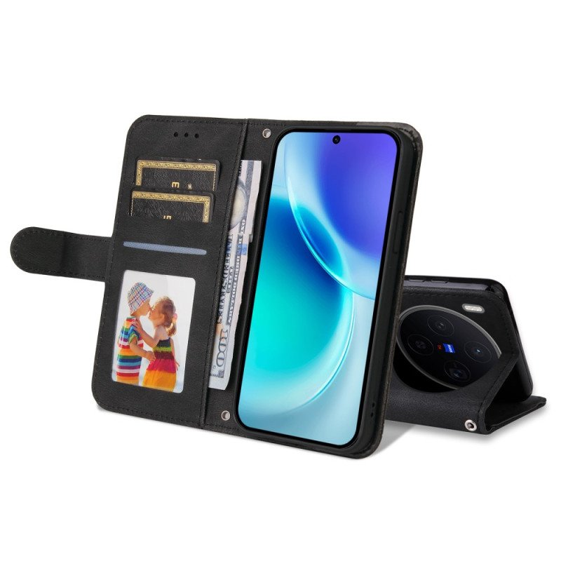 Fodral Vivo X300 Mockaeffekt Med Nit