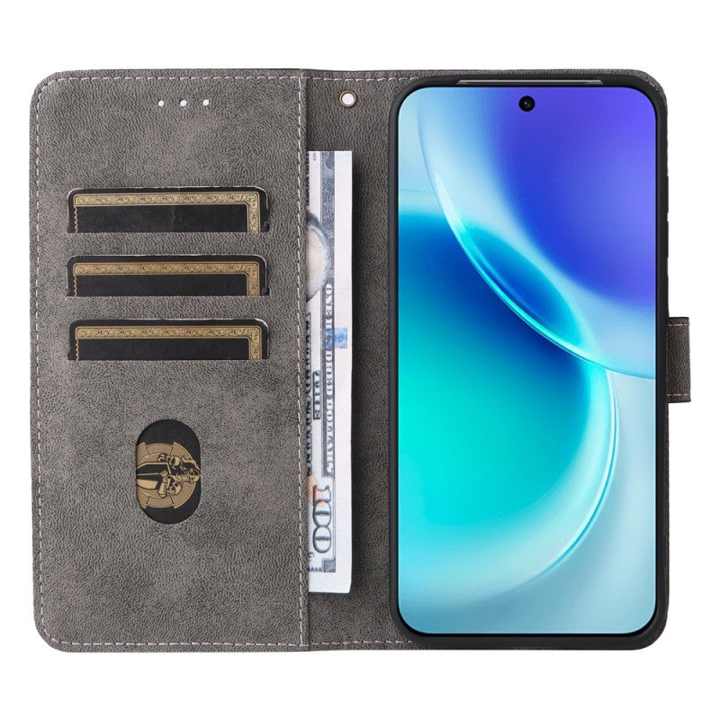 Fodral Vivo X300 Mockaeffekt Med Strap-on