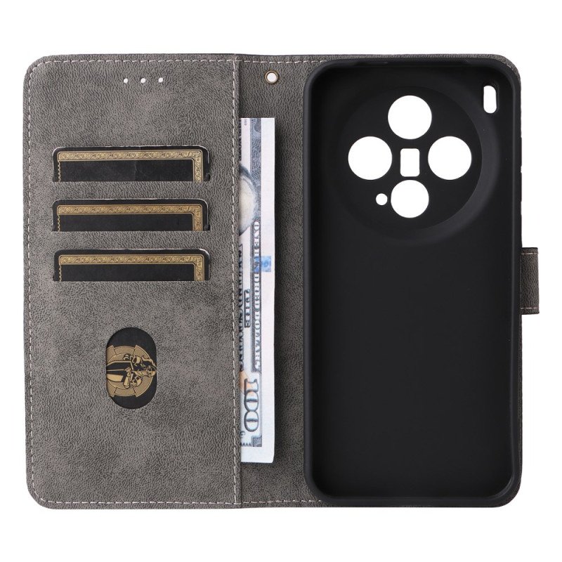 Fodral Vivo X300 Mockaeffekt Med Strap-on