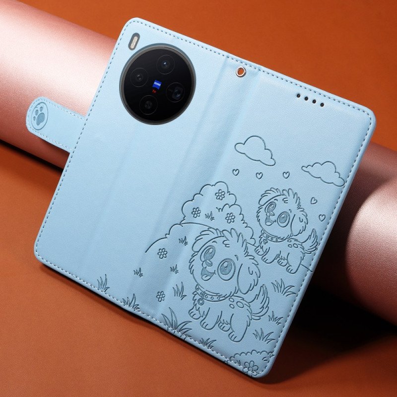 Fodral Vivo X300 Rfid-skydd Med Hundgravyr