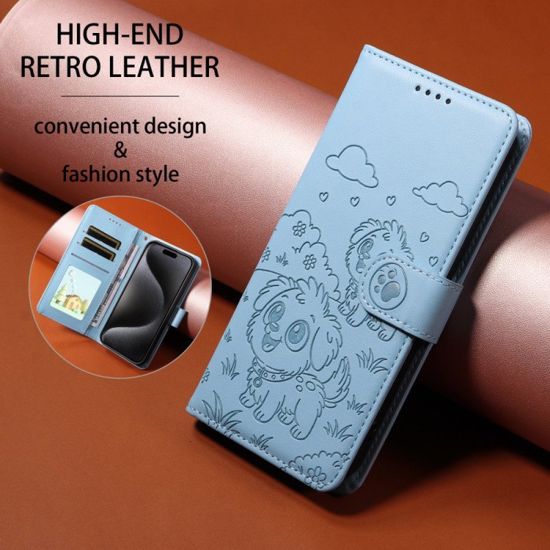 Fodral Vivo X300 Rfid-skydd Med Hundgravyr