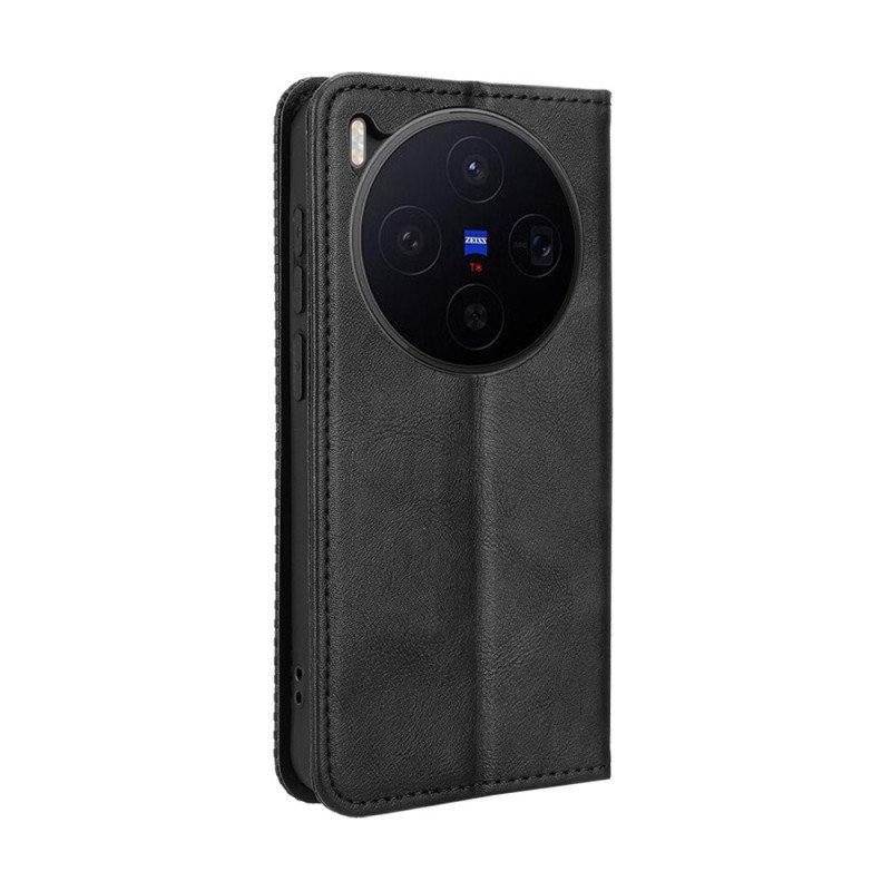 Folio-fodral Vivo X300 Telefonfodral Vintagekant