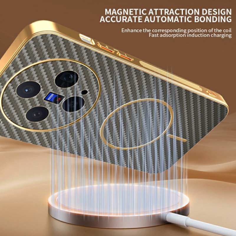 Skal Vivo X300 Telefonfodral Kolfiberstruktur