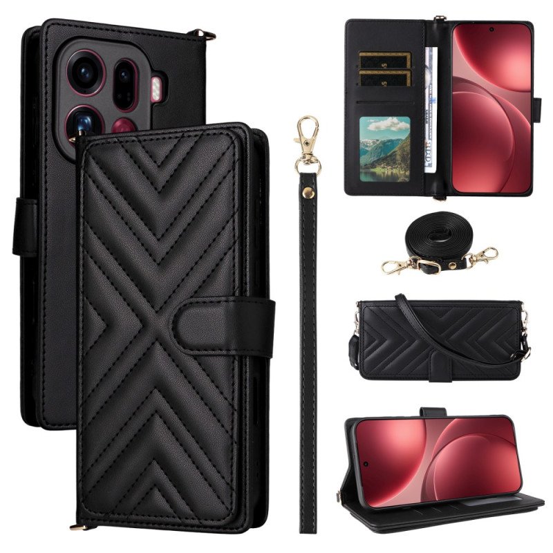 Fodral Oppo Find X9 Pro 5g Vadderad Med Remmar