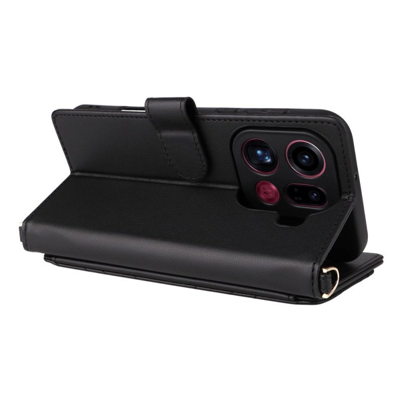 Fodral Oppo Find X9 Pro 5g Vadderad Med Remmar