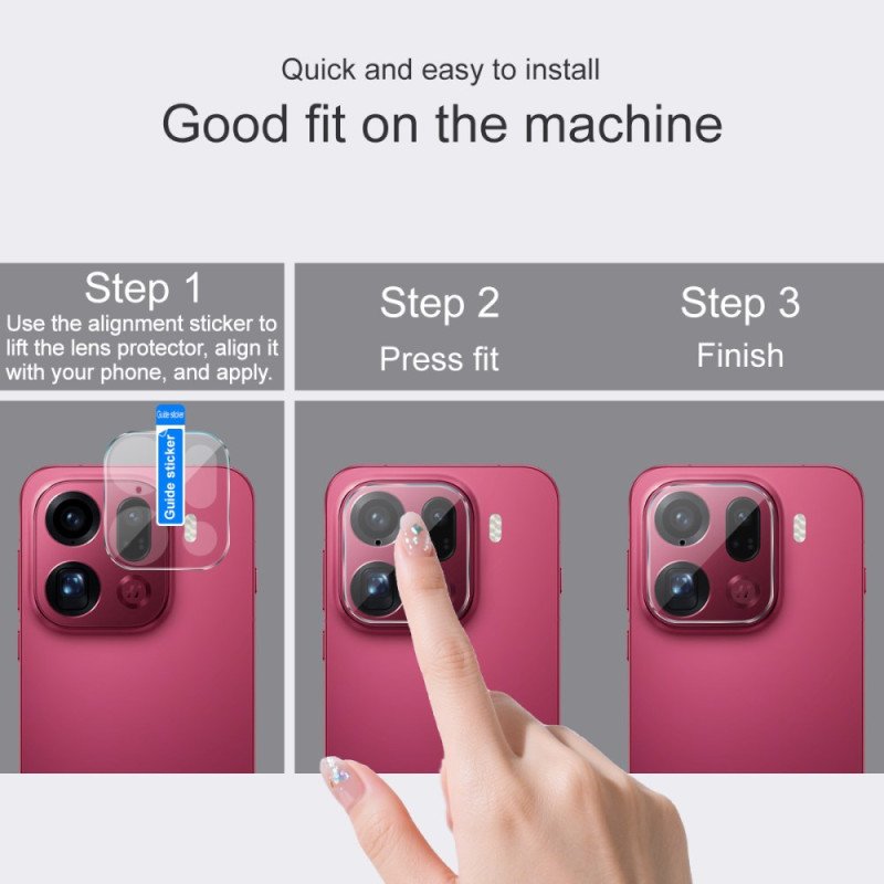 Linsskydd I Härdat Glas För Oppo Find X9 Pro 5g