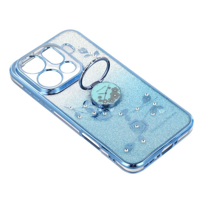 Skal Oppo Find X9 Pro 5g Kadem Ringhållare Med Blommor Och Strass