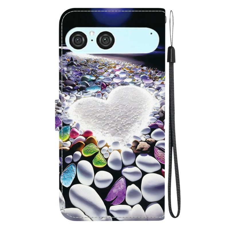 Fodral För Sony Xperia 10 Vii Vitt Hjärta