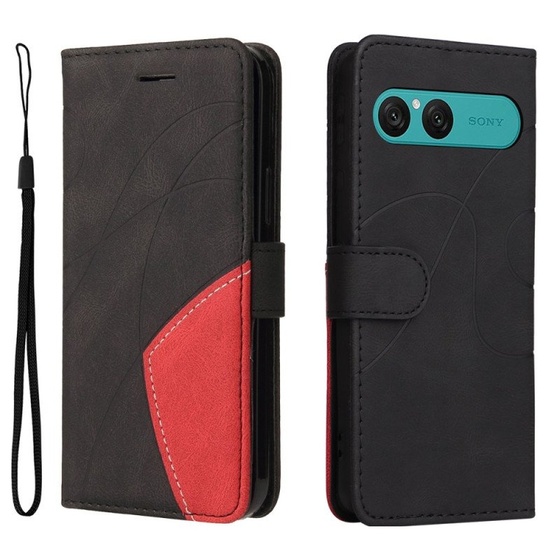 Fodral Sony Xperia 10 Vii Tvåfärgad Vågig