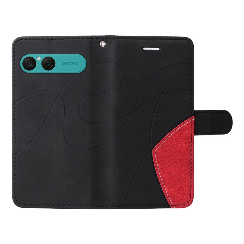 Fodral Sony Xperia 10 Vii Tvåfärgad Vågig