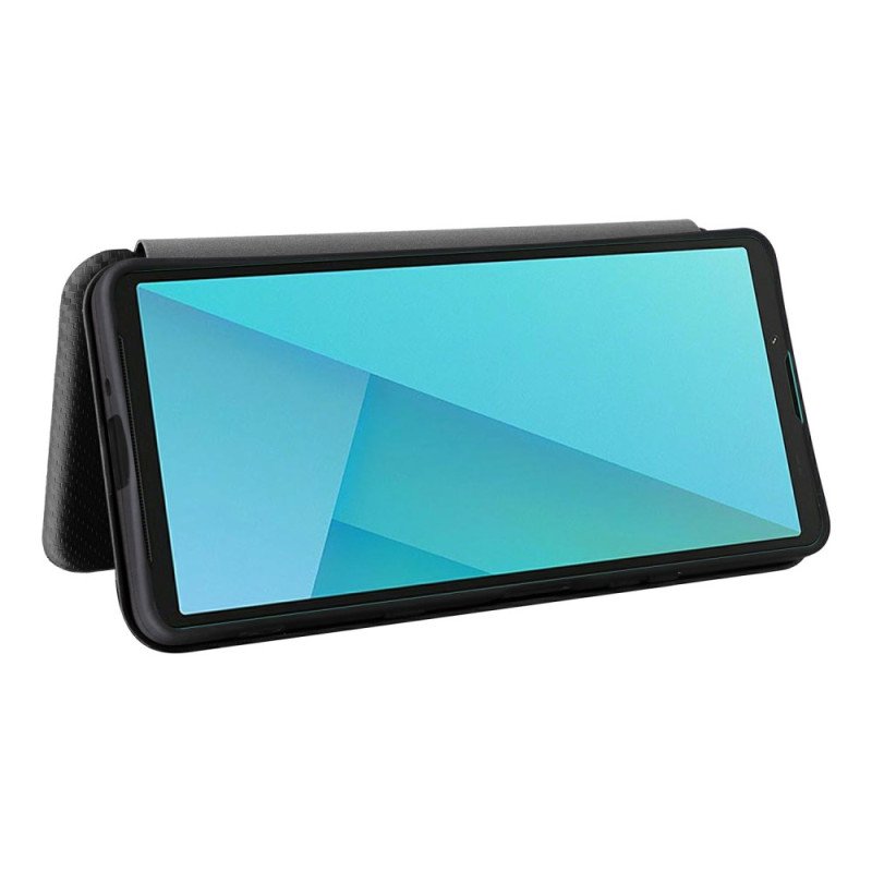 Folio-fodral Sony Xperia 10 Vii Telefonfodral Kolfiber