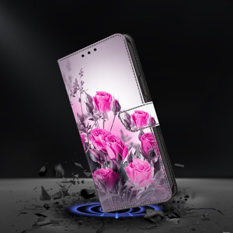 Fodral För Samsung Galaxy A17 4g / 5g Fält Av Lila Blommor
