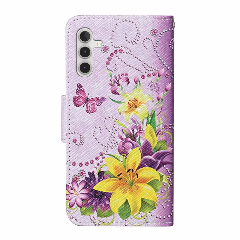 Fodral Samsung Galaxy A17 4g / 5g Gula Blommor