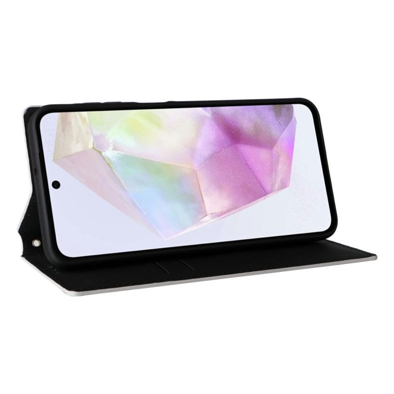 Folio-fodral Samsung Galaxy A17 4g / 5g Telefonfodral Glansig