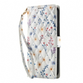 Läderfodral Samsung Galaxy A17 4g / 5g Telefonfodral Blommig Plånbok