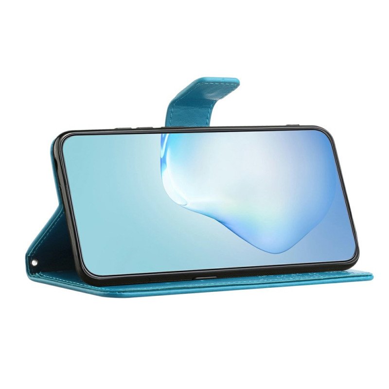 Läderfodral Samsung Galaxy A17 4g / 5g Telefonfodral Träd Och Ugglor