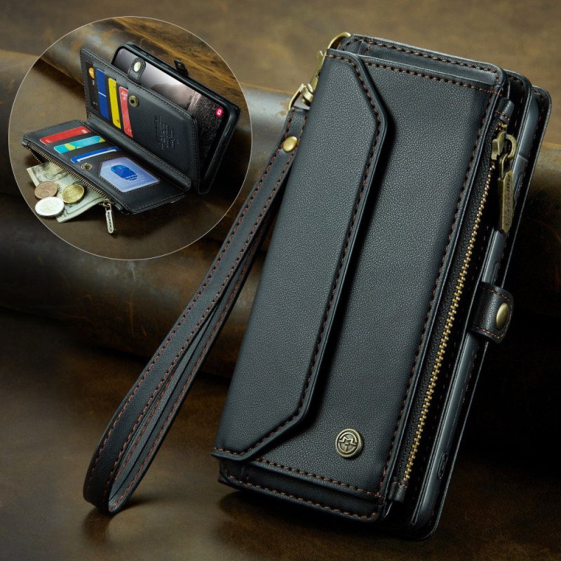 Läderskal Fodral Samsung Galaxy A17 4g / 5g 10 Caseme-korthållare