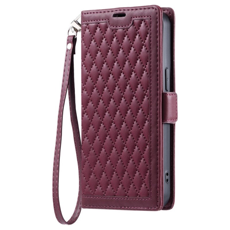 Läderskal Fodral Samsung Galaxy A17 4g / 5g Vintage Quiltad