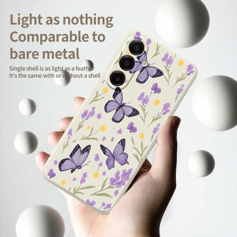 Skal Samsung Galaxy A17 4g / 5g Lila Fjärilar