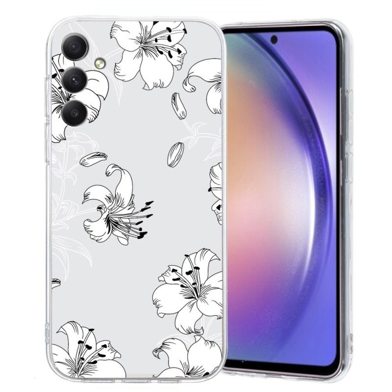 Skal Samsung Galaxy A17 4g / 5g Telefonfodral Vita Blommor