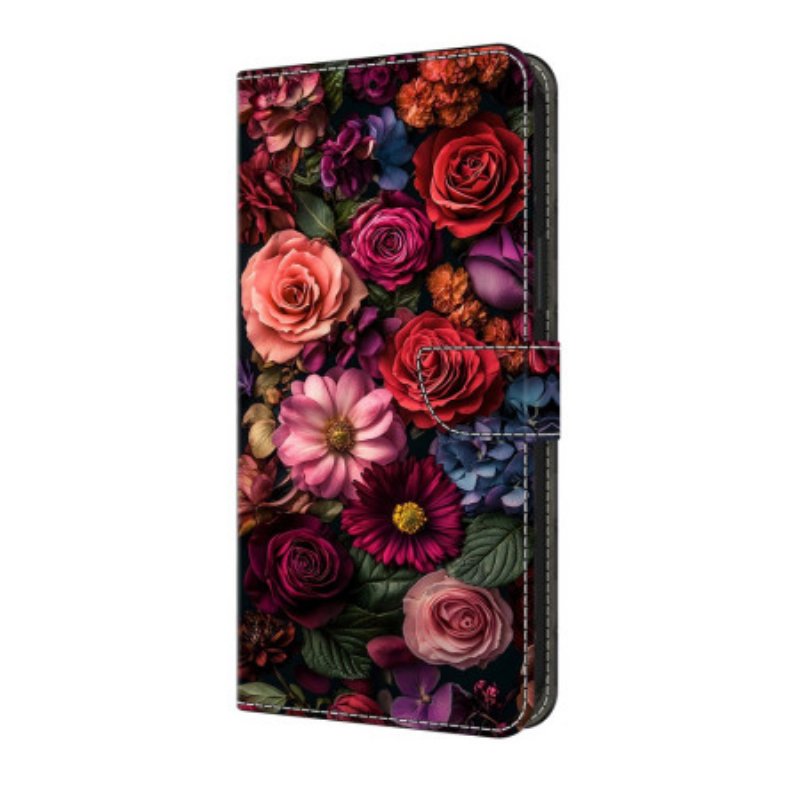Skyddsfodral Samsung Galaxy A17 4g / 5g Rosa Blommor