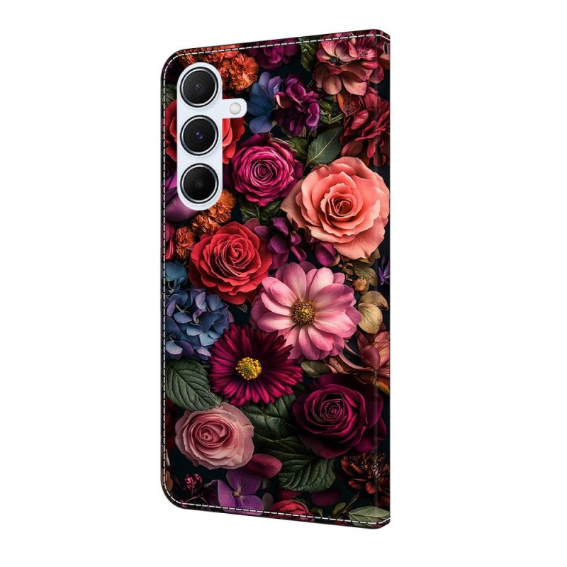 Skyddsfodral Samsung Galaxy A17 4g / 5g Rosa Blommor