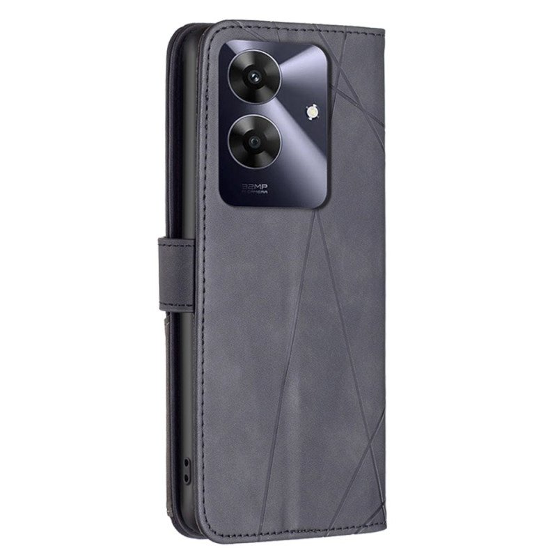 Fodral Realme Note 60 Geometriska Mönster Binfen-färg