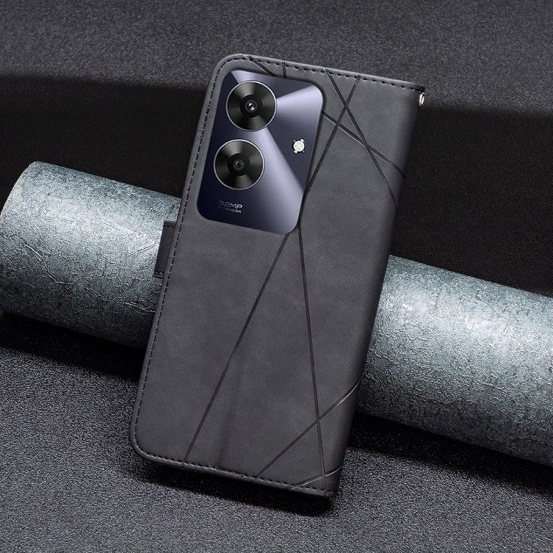 Fodral Realme Note 60 Geometriska Mönster Binfen-färg