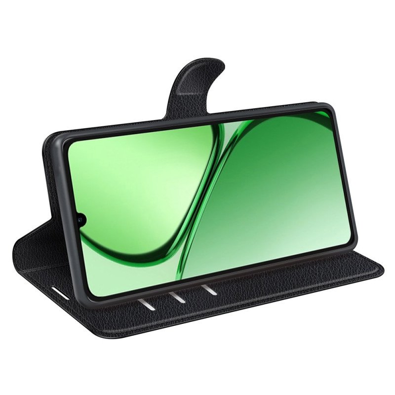 Läderfodral Realme Note 60 Telefonfodral Klassisk Litchi-konstläder