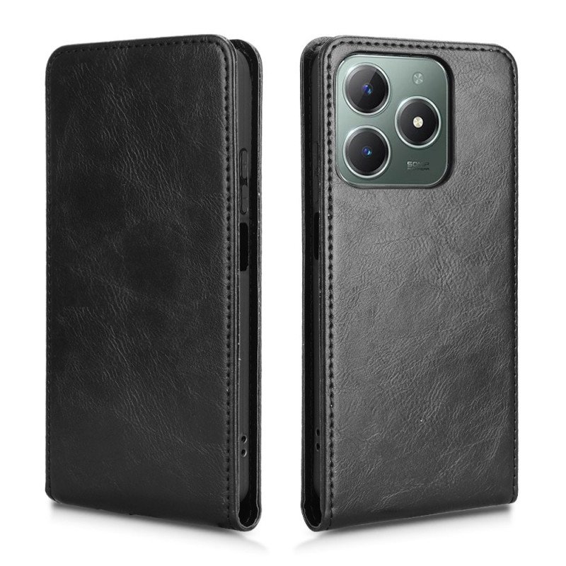 Läderskal Fodral Realme Note 60 Vertikal Flikdesign