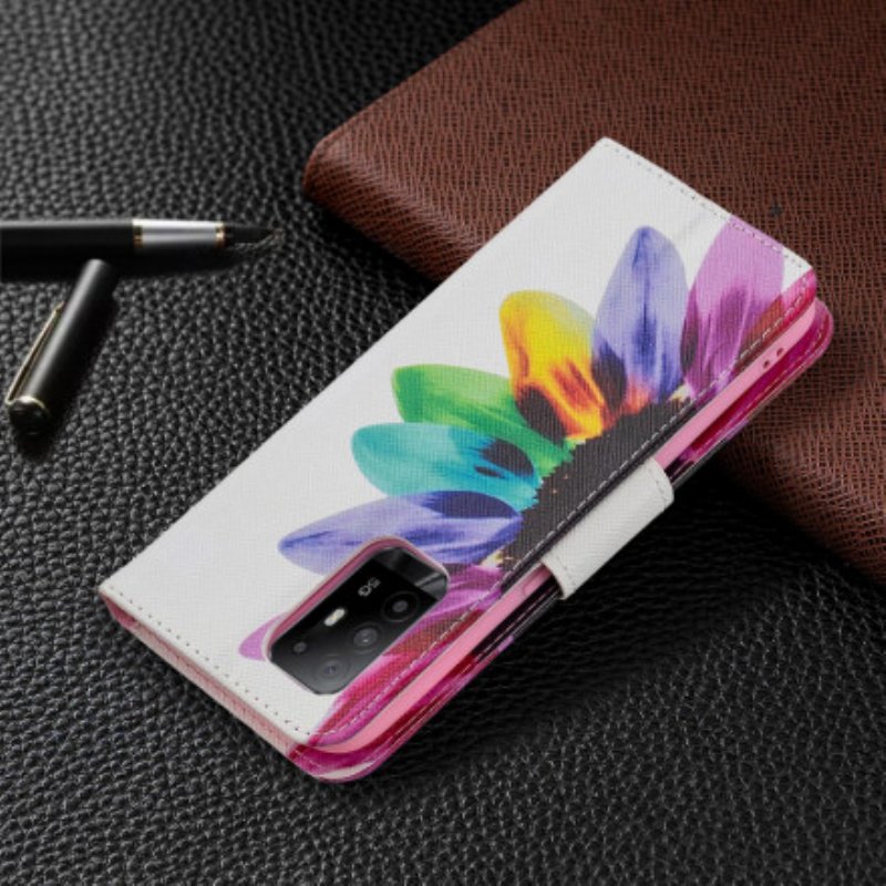 Fodral Oppo A94 5G Akvarell Blomma