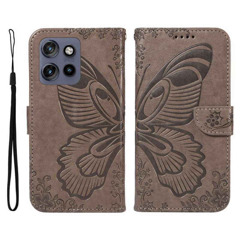 Fodral Motorola Edge 50 Neo Fjärilsdesign