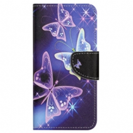 Fodral För Samsung Galaxy S24 Fe Mousserande Fjärilar