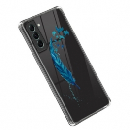 Mobilskal Samsung Galaxy S23 Plus 5G Blå Fjäder