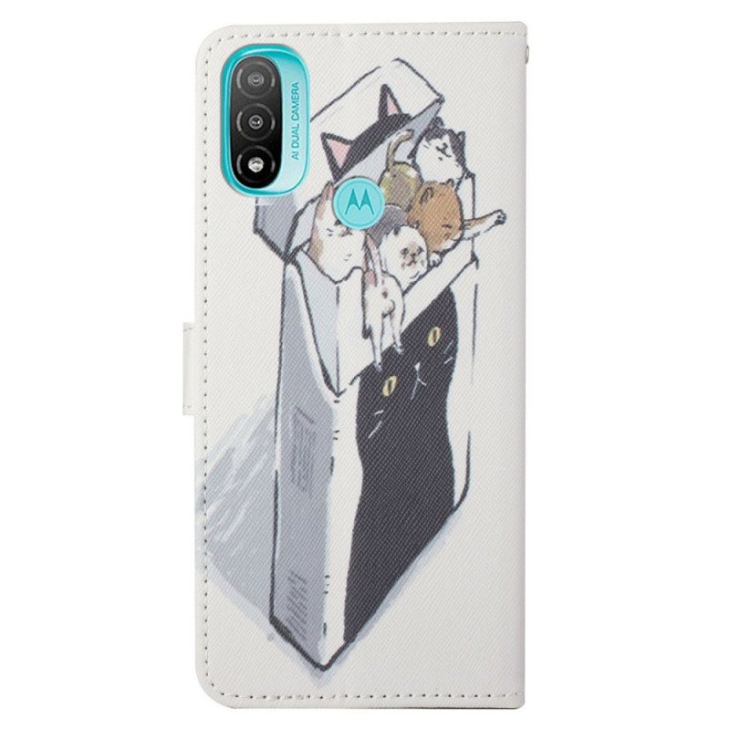 Fodral Moto G71 5G Med Kedjar Leverans Thong Cats