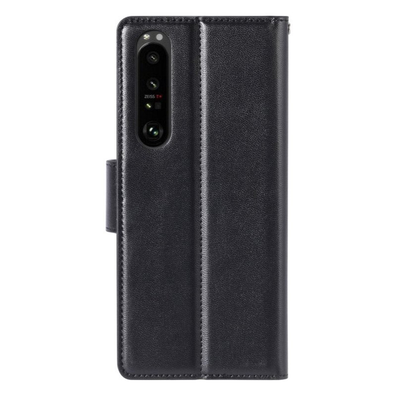 Folio-fodral Sony Xperia 5 IV Hanman Lädereffekt