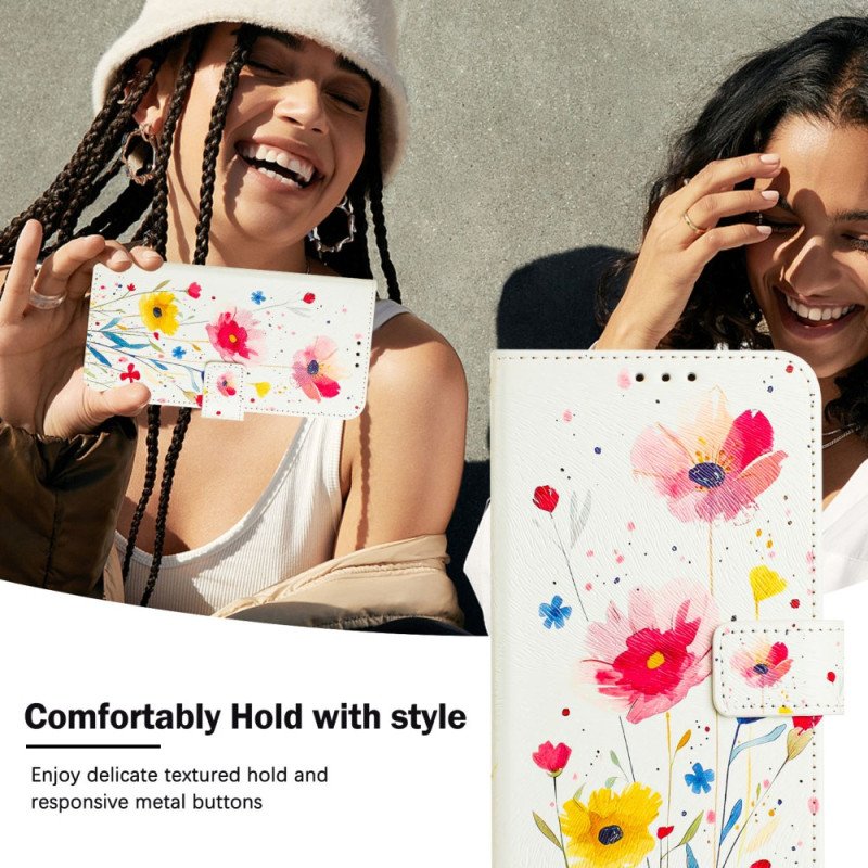 Fodral För Xiaomi 15 Blommotiv