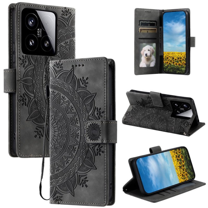 Fodral För Xiaomi 15 Mandala-mockaeffekt