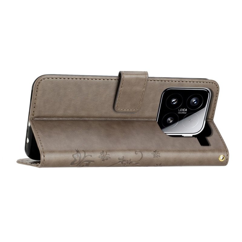 Fodral Xiaomi 15 Blommönster