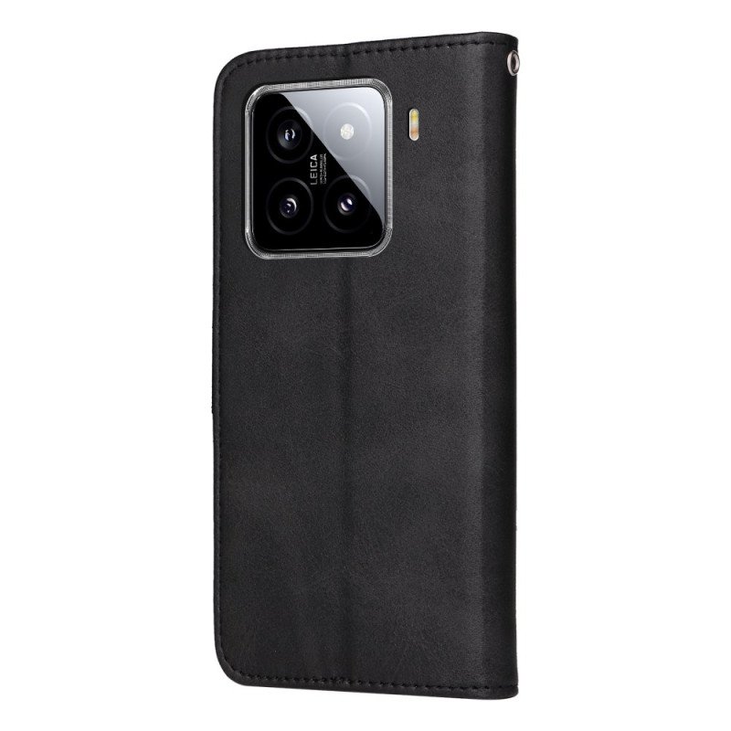 Fodral Xiaomi 15 Enkel Läderrem