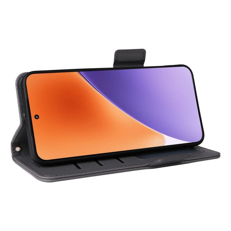 Fodral Xiaomi 15 Litchi-konstläder Med Rem