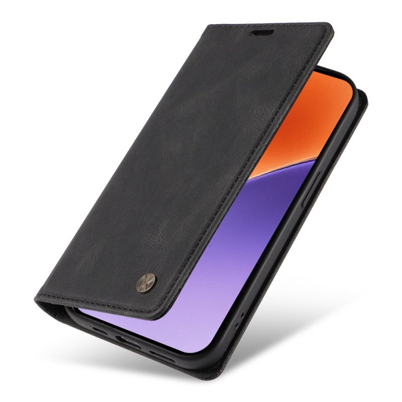 Folio-fodral För Xiaomi 15 Yikatu Mockaeffekt