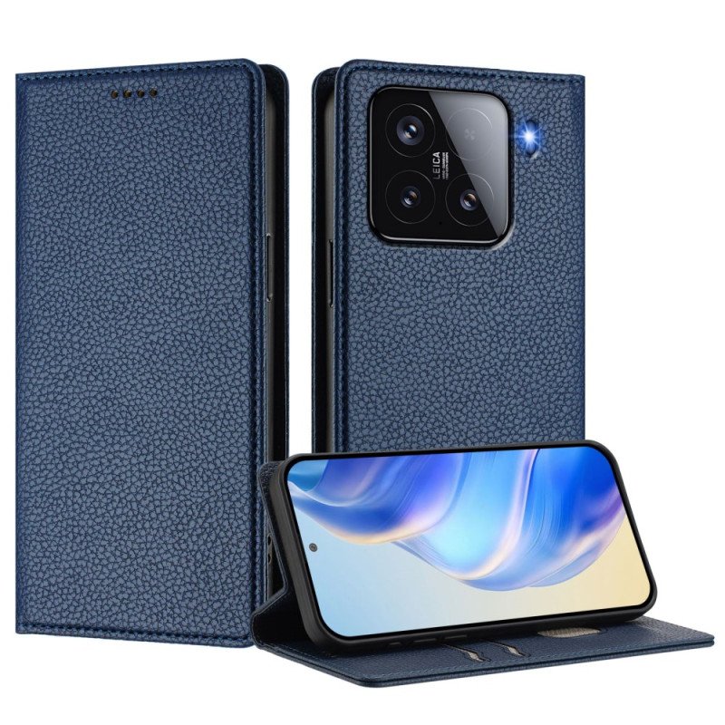 Folio-fodral Xiaomi 15 Rfid-blockerande Lädereffekt
